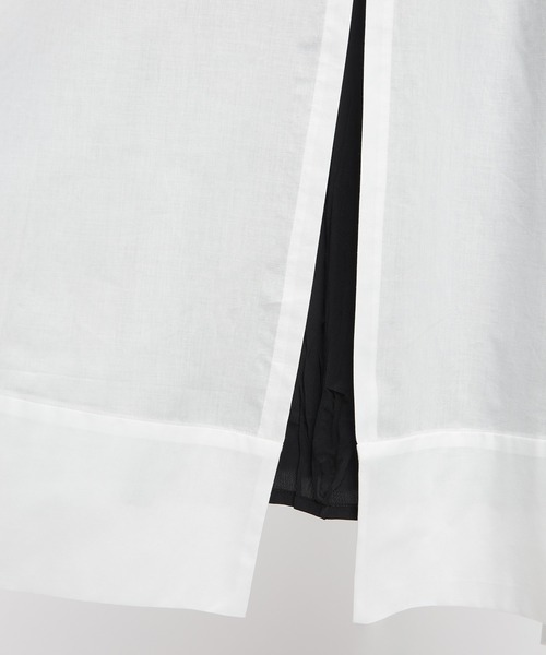 gomme(ゴム)の「ローンレイヤーワンピース(シャツワンピース・レディース・ホワイト・MEDIUM)」の15枚目の写真