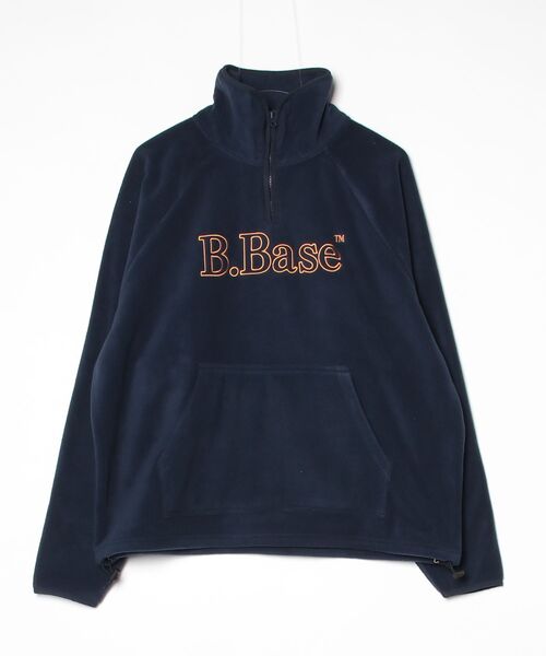 BROKEN BASE(ブロークンベース)の「B.Base Framed Stitch Half-Zip Fleece / B.Baseフレームドステッチハーフジップフリース(その他アウター・メンズ・ネイビー/レッド/チャコールグレー・LARGE/MEDIUM)」の14枚目の写真
