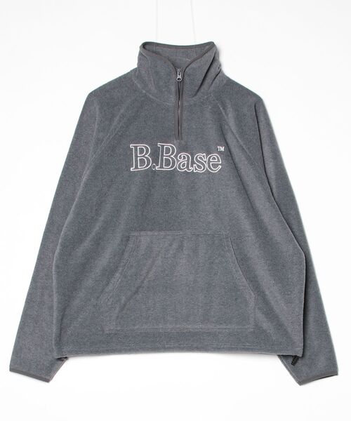 BROKEN BASE(ブロークンベース)の「B.Base Framed Stitch Half-Zip Fleece / B.Baseフレームドステッチハーフジップフリース(その他アウター・メンズ・ネイビー/レッド/チャコールグレー・LARGE/MEDIUM)」の13枚目の写真