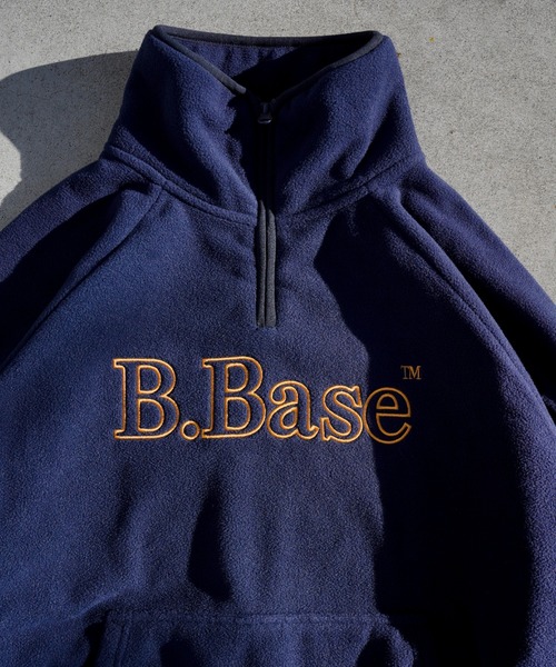 BROKEN BASE(ブロークンベース)の「B.Base Framed Stitch Half-Zip Fleece / B.Baseフレームドステッチハーフジップフリース(その他アウター・メンズ・ネイビー/レッド/チャコールグレー・LARGE/MEDIUM)」の5枚目の写真