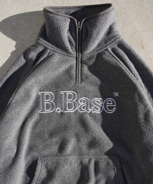 BROKEN BASE(ブロークンベース)の「B.Base Framed Stitch Half-Zip Fleece / B.Baseフレームドステッチハーフジップフリース(その他アウター・メンズ・ネイビー/レッド/チャコールグレー・LARGE/MEDIUM)」の11枚目の写真