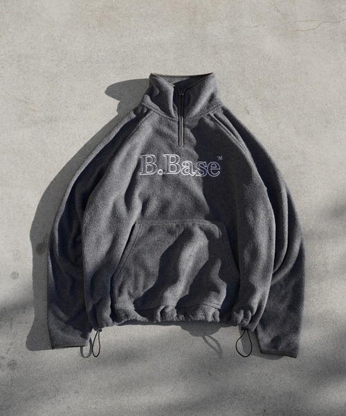 BROKEN BASE(ブロークンベース)の「B.Base Framed Stitch Half-Zip Fleece / B.Baseフレームドステッチハーフジップフリース(その他アウター・メンズ・ネイビー/レッド/チャコールグレー・LARGE/MEDIUM)」の10枚目の写真