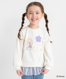 BRANSHES（ブランシェス）の「【DisneyCollection/ディズニーコレクション】裏起毛裾チュールトレーナー（スウェット）」