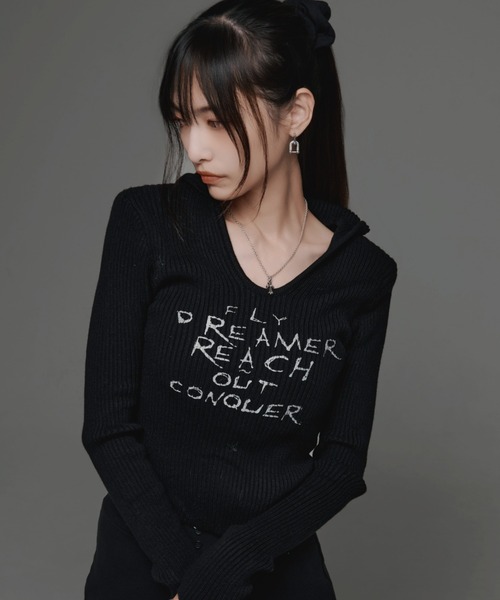 .KOM(ドットコム)の「『.KOM/ドットケーオーエム』フードロングスリーブ【GC】(Tシャツ/カットソー・レディース・ベージュ/ブラック/ライトグレー・FREE)」の15枚目の写真