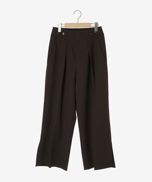 cle blatt(クレブラット)の「ウールライクサイドボタンワイドパンツ(スラックス・レディース・グレー/ブラウン・SMALL/MEDIUM)」の14枚目の写真