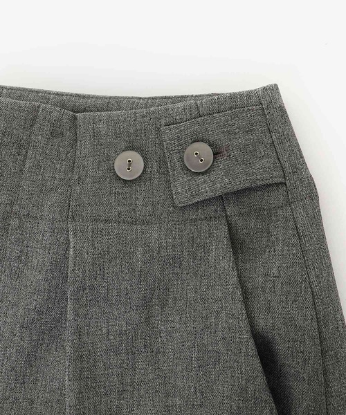 cle blatt(クレブラット)の「ウールライクサイドボタンワイドパンツ(スラックス・レディース・グレー/ブラウン・SMALL/MEDIUM)」の22枚目の写真