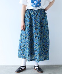 bulle de savon | スイセンプリント ギャザースカート(スカート)