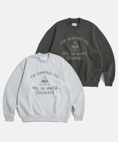 ESPIONAGE（エスピオナジ）の「Doodle Armored Div Heavyweight Sweatshirt Vintage Black（スウェット・メンズ・その他・MEDIUM/LARGE/X-LARGE）」の3枚目の写真