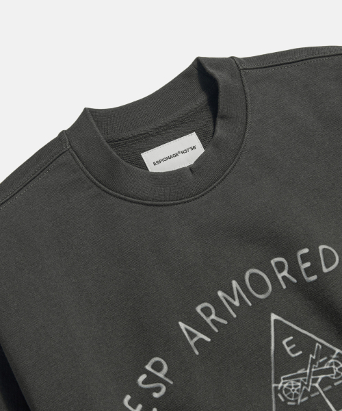 ESPIONAGE（エスピオナジ）の「Doodle Armored Div Heavyweight Sweatshirt Vintage Black（スウェット・メンズ・その他・MEDIUM/LARGE/X-LARGE）」の4枚目の写真