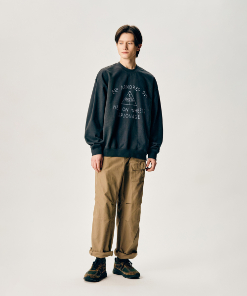 ESPIONAGE（エスピオナジ）の「Doodle Armored Div Heavyweight Sweatshirt Vintage Black（スウェット・メンズ・その他・MEDIUM/LARGE/X-LARGE）」の10枚目の写真