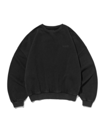 CROPPED WASHED CREWNECK [WASHING BLACK]