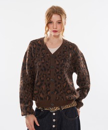 WISH FOR EVER（ウィッシュフォーエバー）の「【 3color / 3size 】LEOPARD JACQUARD CARDIGAN（カーディガン/ボレロ）」