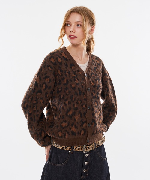 WISH FOR EVER(ウィッシュフォーエバー)の「【 3color / 3size 】LEOPARD JACQUARD CARDIGAN(カーディガン/ボレロ・メンズ・ブラウン系/マスタード/ブルー系・LARGE/MEDIUM/SMALL)」の10枚目の写真