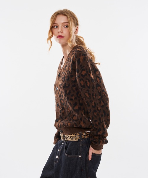 WISH FOR EVER(ウィッシュフォーエバー)の「【 3color / 3size 】LEOPARD JACQUARD CARDIGAN(カーディガン/ボレロ・メンズ・ブラウン系/マスタード/ブルー系・LARGE/MEDIUM/SMALL)」の12枚目の写真