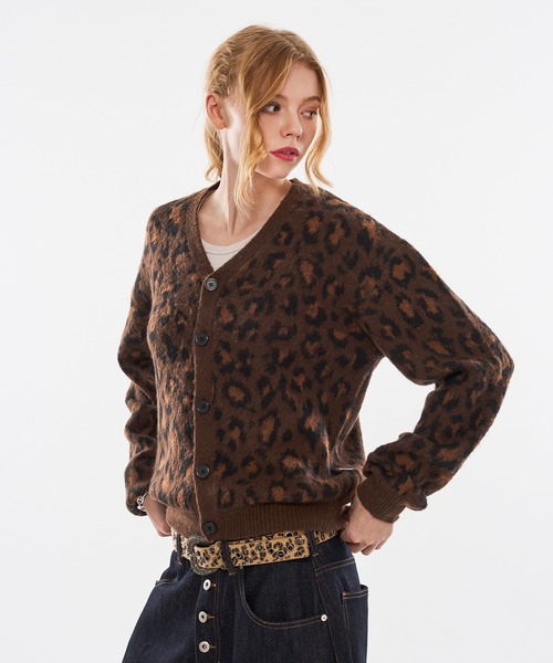 WISH FOR EVER(ウィッシュフォーエバー)の「【 3color / 3size 】LEOPARD JACQUARD CARDIGAN(カーディガン/ボレロ・メンズ・ブラウン系/マスタード/ブルー系・LARGE/MEDIUM/SMALL)」の13枚目の写真