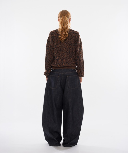 WISH FOR EVER(ウィッシュフォーエバー)の「【 3color / 3size 】LEOPARD JACQUARD CARDIGAN(カーディガン/ボレロ・メンズ・ブラウン系/マスタード/ブルー系・LARGE/MEDIUM/SMALL)」の9枚目の写真
