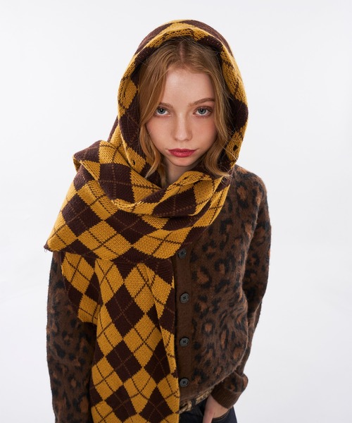 WISH FOR EVER(ウィッシュフォーエバー)の「【 3color / 3size 】LEOPARD JACQUARD CARDIGAN(カーディガン/ボレロ・メンズ・ブラウン系/マスタード/ブルー系・LARGE/MEDIUM/SMALL)」の17枚目の写真