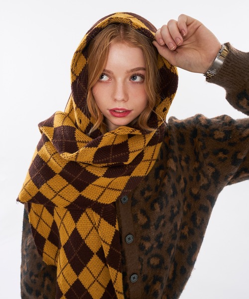 WISH FOR EVER(ウィッシュフォーエバー)の「【 3color / 3size 】LEOPARD JACQUARD CARDIGAN(カーディガン/ボレロ・メンズ・ブラウン系/マスタード/ブルー系・LARGE/MEDIUM/SMALL)」の18枚目の写真