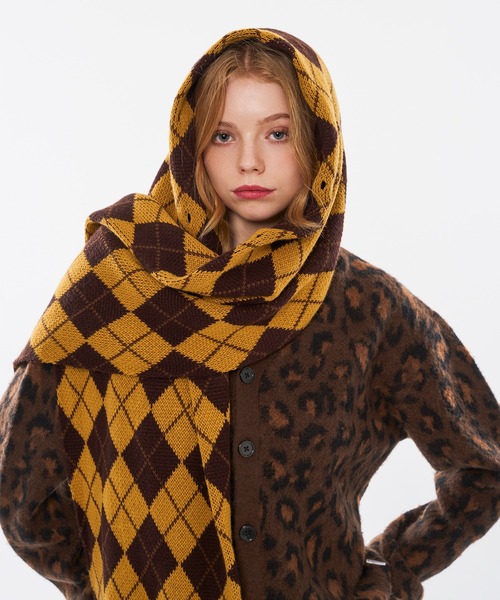 WISH FOR EVER(ウィッシュフォーエバー)の「【 3color / 3size 】LEOPARD JACQUARD CARDIGAN(カーディガン/ボレロ・メンズ・ブラウン系/マスタード/ブルー系・LARGE/MEDIUM/SMALL)」の19枚目の写真