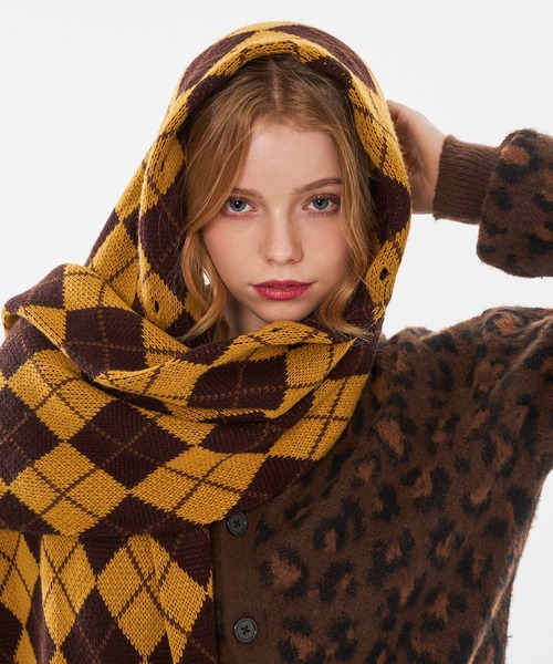 WISH FOR EVER(ウィッシュフォーエバー)の「【 3color / 3size 】LEOPARD JACQUARD CARDIGAN(カーディガン/ボレロ・メンズ・ブラウン系/マスタード/ブルー系・LARGE/MEDIUM/SMALL)」の20枚目の写真