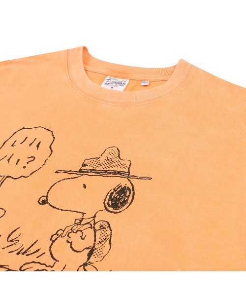 PENFIELD（ペンフィールド）の「[P x PEANUTS] BASIC RINGER TS ORANGE_FQ2KT780（Tシャツ/カットソー・メンズ・オレンジ・LARGE/MEDIUM/SMALL/X-LARGE）」の4枚目の写真