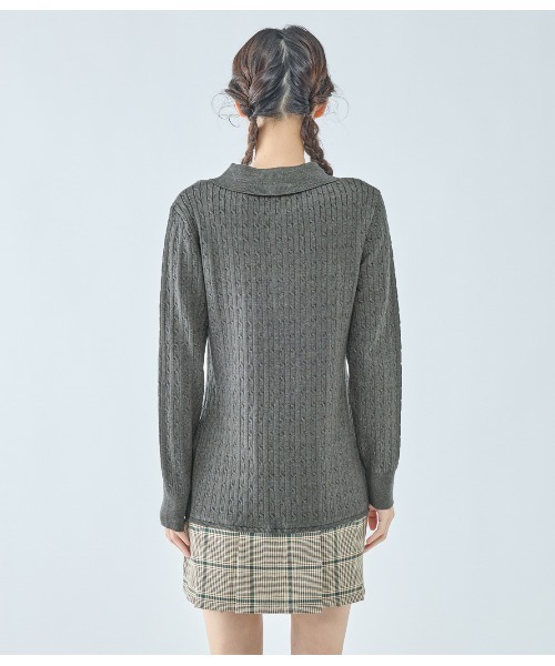 PEACH JOHN（ピーチジョン）の「プリーツ切替ミニワンピース（ワンピース・レディース・ブラウン/チャコール・ONE SIZE）」の10枚目の写真