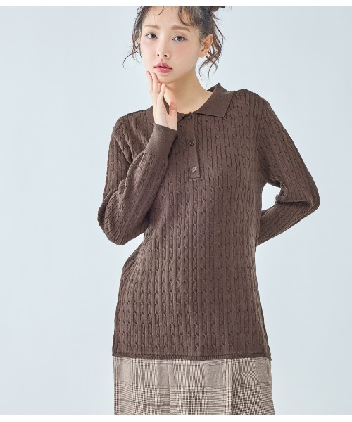 PEACH JOHN（ピーチジョン）の「プリーツ切替ミニワンピース（ワンピース・レディース・ブラウン/チャコール・ONE SIZE）」の22枚目の写真