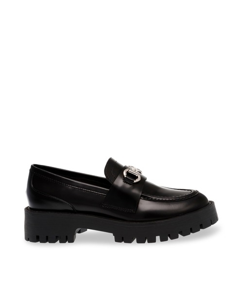 STEVE MADDEN(スティーブマデン)の「厚底チェーンローファー/S.MADDEN LANDO-CN-XS(ローファー・レディース・ブラック・22.5cm/23.0cm/23.5cm/23.5-24/24.0cm/24.5cm)」の4枚目の写真