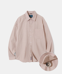 Diamond Layla | Double Stitch Button-Down Semi Oversized Fit Shirt S129 - Dusty Pink(シャツ/ブラウス)