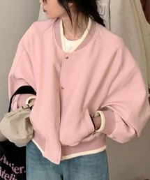 SHOUYO（ショウヨウ）の「ボリュームスリーブブルゾン／ショート丈丸みシルエット／スナップボタン（MA-1）」