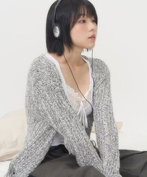 MIX KNIT CARDIGAN (WHITE)