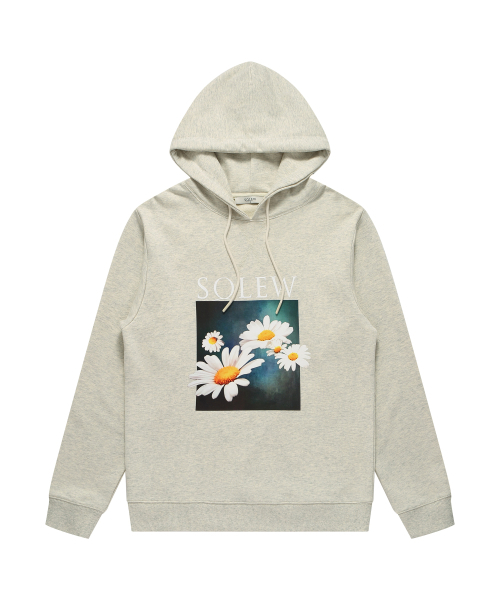 SOLEW(ソル)の「フラワーグラフィックフードパーカー_オートミール(パーカー・メンズ・その他・SMALL/MEDIUM/LARGE/X-LARGE/X-SMALL)」の4枚目の写真