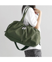 D.LAB（ディラップ）の「ストリングポケットボストン旅行バッグ - カーキ（ボストンバッグ）」