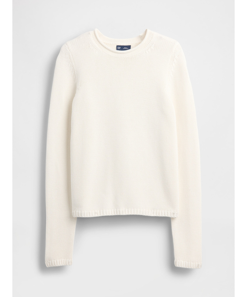 GAP(ギャップ)の「コットン100% ロールネックセーター(ニット/セーター・レディース・ブルー/オフホワイト・XS/S/M/L/XL/XXS)」の4枚目の写真
