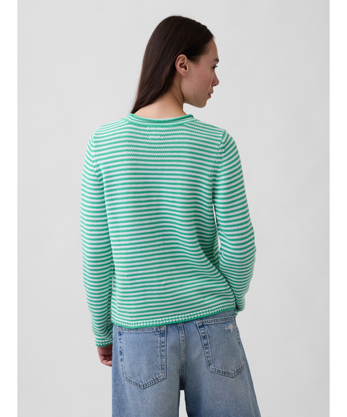 GAP（ギャップ）の「コットン100% ロールネックセーター（ニット/セーター・レディース・ブルー/オフホワイト/イエロー/グリーン/ピンク/ライトブルー・XS/S/M/L/XL/XXS）」の15枚目の写真