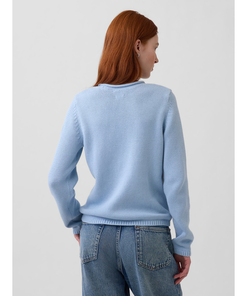 GAP（ギャップ）の「コットン100% ロールネックセーター（ニット/セーター・レディース・ブルー/オフホワイト/イエロー/グリーン/ピンク/ライトブルー・XS/S/M/L/XL/XXS）」の17枚目の写真