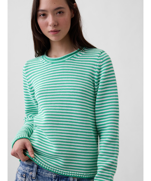 GAP（ギャップ）の「コットン100% ロールネックセーター（ニット/セーター・レディース・ブルー/オフホワイト/イエロー/グリーン/ピンク/ライトブルー・XS/S/M/L/XL/XXS）」の18枚目の写真