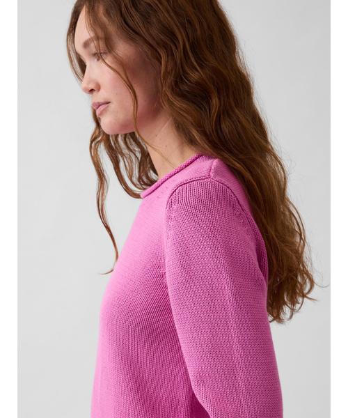 GAP（ギャップ）の「コットン100% ロールネックセーター（ニット/セーター・レディース・ブルー/オフホワイト/イエロー/グリーン/ピンク/ライトブルー・XS/S/M/L/XL/XXS）」の20枚目の写真