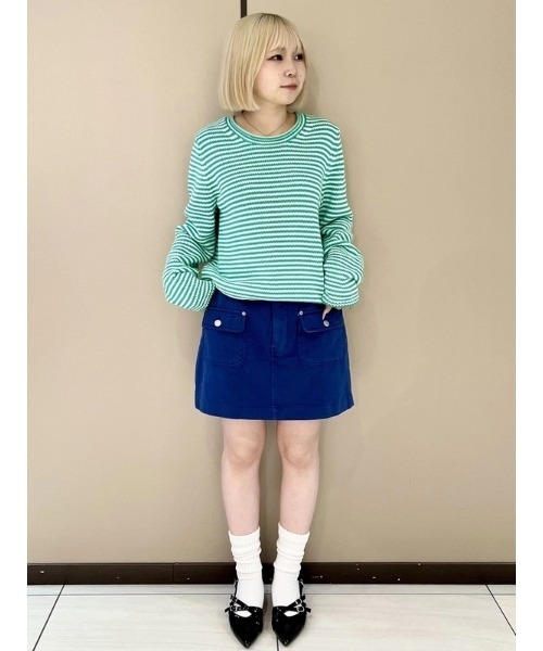 GAP(ギャップ)の「コットン100% ロールネックセーター(ニット/セーター・レディース・ブルー/オフホワイト/イエロー/グリーン/ピンク/ライトブルー・XS/S/M/L/XL/XXS)」の12枚目の写真