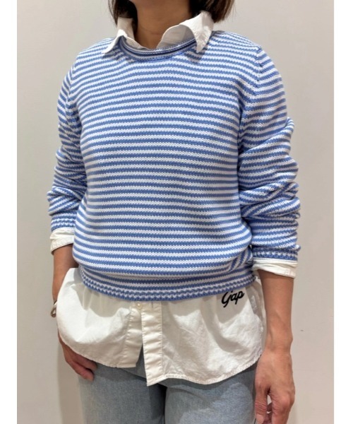 GAP(ギャップ)の「コットン100% ロールネックセーター(ニット/セーター・レディース・ブルー/オフホワイト/イエロー/グリーン/ピンク/ライトブルー・XS/S/M/L/XL/XXS)」の17枚目の写真