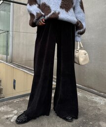 CIAOPANIC TYPY | ベロアリブアソート柄ワイドイージーパンツ(その他パンツ)