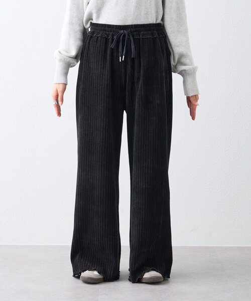 CIAOPANIC TYPY（チャオパニックティピー）の「ベロアリブアソート柄ワイドイージーパンツ（その他パンツ・レディース・グレー/ブラウン/ブラック・MEDIUM/SMALL）」の4枚目の写真