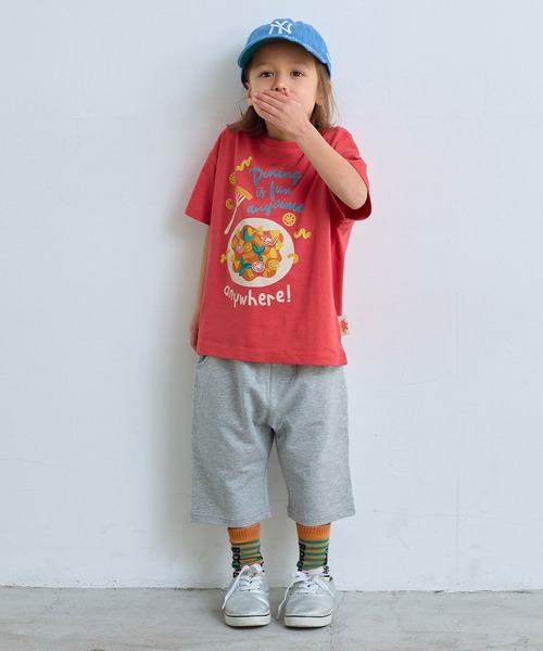 Life Support Products(ライフサポートプロダクツ)の「【防汚加工】半袖プリントTシャツ(Tシャツ/カットソー・キッズ・ターコイズブルー/レッド/ピンク/ライトグリーン/チャコール/イエロー・80/90/95/100/110/120/130/140/150)」の11枚目の写真