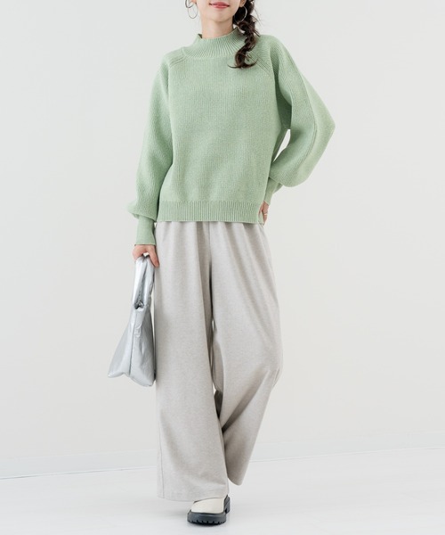 refinedworks（リファインドワークス）の「【refinedworks】起毛 素材の ワイドパンツ（その他パンツ・レディース・ベージュ/チャコールグレー・FREE）」の15枚目の写真