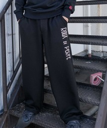 Felt-Maglietta | [ROUXDI PERFE ルゥディパフィー]ロゴ刺繍ダンボールニットワイドパンツ(その他パンツ)