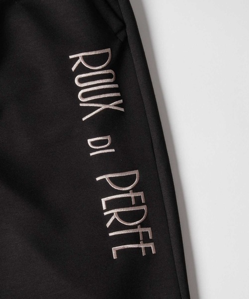 Felt-Maglietta（フェルトマリエッタ）の「[ROUXDI PERFE ルゥディパフィー]ロゴ刺繍ダンボールニットワイドパンツ（その他パンツ・メンズ・ブラック/チャコール・L-Long/L-Short/MEDIUM）」の9枚目の写真
