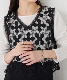 COLLAGE GALLARDAGALAN スカラレーストップス DOUX ARCHIVES | スカラップレーストップス | Rakuten Fashion(楽天