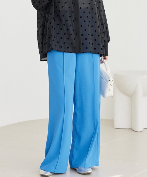 LAVEANGE(ラビアンジェ)の「カラーワイドパンツ(その他パンツ・レディース・ライトブルー/グリーン/ピンク・5L/4L/3L/LL/M)」の16枚目の写真