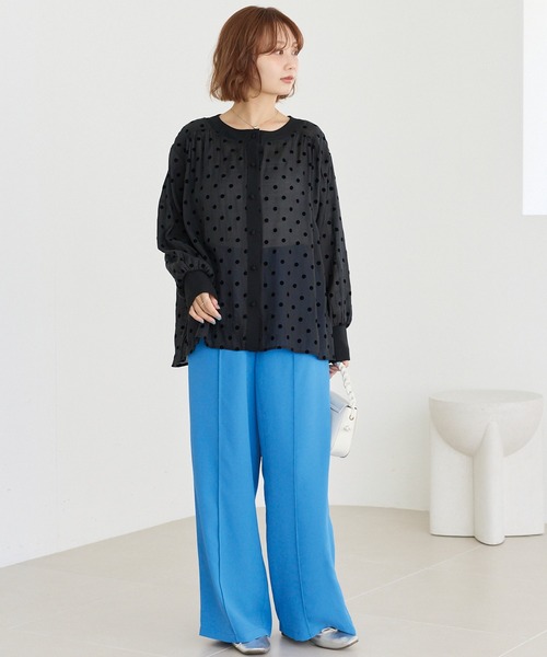 LAVEANGE(ラビアンジェ)の「カラーワイドパンツ(その他パンツ・レディース・ライトブルー/グリーン/ピンク・5L/4L/3L/LL/M)」の19枚目の写真