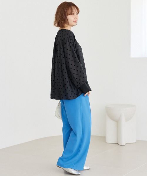 LAVEANGE(ラビアンジェ)の「カラーワイドパンツ(その他パンツ・レディース・ライトブルー/グリーン/ピンク・5L/4L/3L/LL/M)」の22枚目の写真